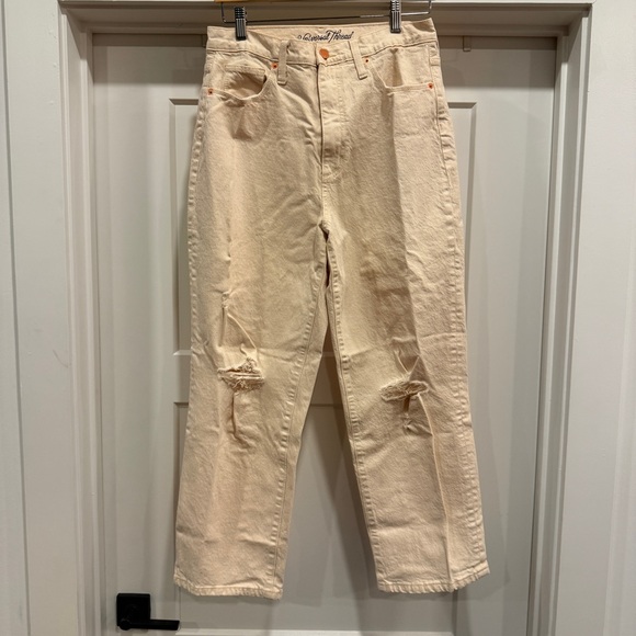 Universal Thread Beige Distressed Denim - Picture 1 of 2